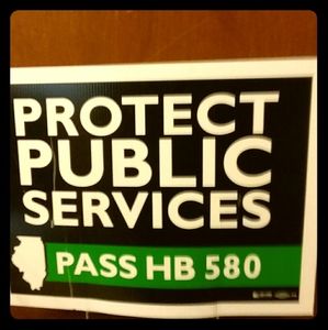 Public Service Worker  Yard Sign